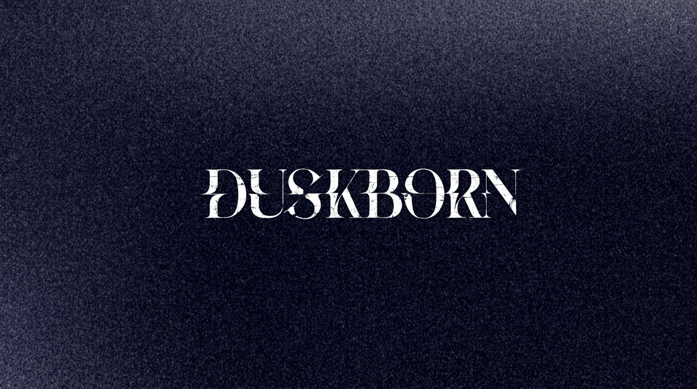 Duskborn logo — artist development and creative direction project